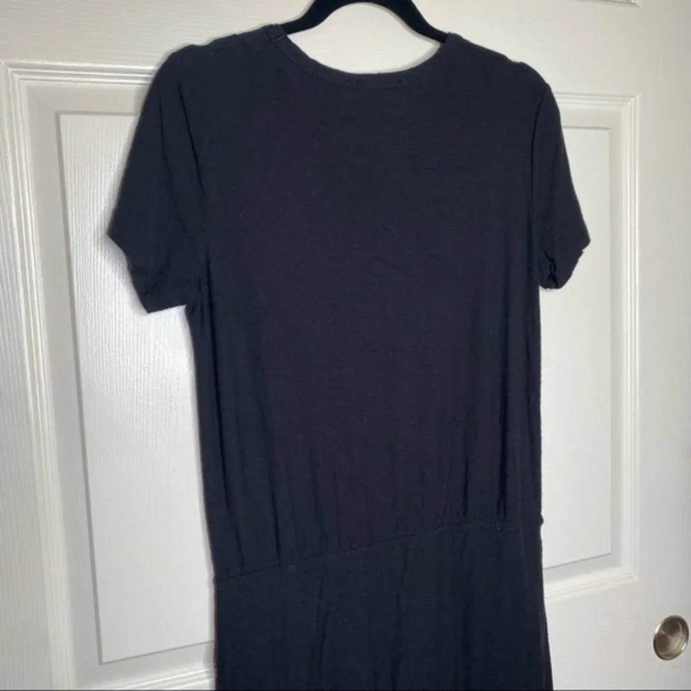 James Perse Stretch Jersey Blouson T-Shirt Dress Size Large